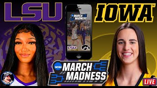 LSU Tigers vs Iowa Hawkeyes🏀 LIVE 🟢 NCAA Womens March Madness Basketball live stream [upl. by Diehl]