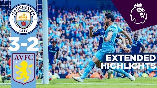 EXTENDED HIGHLIGHTS  Man City 32 Aston Villa  ILKAY GUNDOGAN SUPER SUB Premier League Champions [upl. by Heron339]