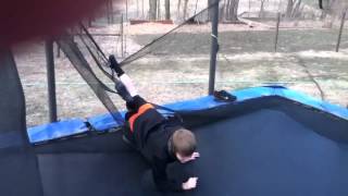 Epic trampoline net fail 2 [upl. by Blossom]