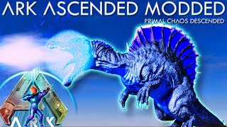 Taming the Divine Spino amp Divine Guardian In Ark Primal Chaos Descended Ark Pooping Ascended Mods [upl. by Jada]