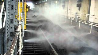 Dust Suppression in Rail Unloading Station  J D UltraSonics [upl. by Tonneson]