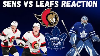 Leafs vs Sens Game 17 Reaction [upl. by Muiram]