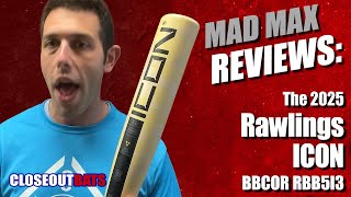 Rawlings ICON BBCOR Bat RBB5I3 Overview 2025 [upl. by Ober]