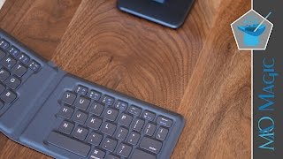 Kanex Bluetooth Portable Folding Keyboard can Connect to 4 Devices [upl. by Nakeber]