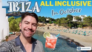 IBIZA IN OCTOBER ALL INCLUSIVE HOLIDAY IN PORTINATX  BEACHES FOOD WEATHER  MR CARRINGTON [upl. by Ahsla]