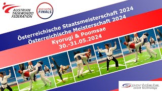 Österreichische Staatsmeisterschaft 2024 amp Österreichische Meisterschaft 2024  Poomsae Fläche 1 [upl. by Inoliel858]