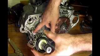 Installing the kickstart assembly on a Yamaha SR250 Exciter [upl. by Oirifrop]