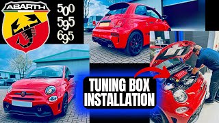 Abarth 500  595  695 Chip Tuning Box Installation  Bluespark Tuning Box [upl. by Joselow]