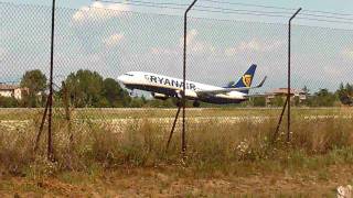 Ryanair  B737800 take off Treviso Airport [upl. by Nelo]