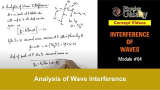 Class 11 Physics  Interference of Waves  4 Analysis of Wave Interference  For JEE amp NEET [upl. by Rediah]