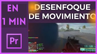 🏃💨 Efecto Desenfoque de Movimiento en Adobe Premiere Pro Tutorial  Motion Blur [upl. by Davidson]