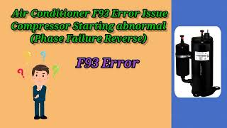 How to repair error F 93 inverter AC II Air conditioner F93 error issue II F93 Error [upl. by Anivek]