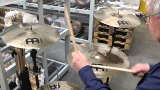 Meinl Byzance Brilliant Medium Cymbal Set selected at the Meinl factory [upl. by Imoin]