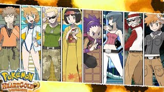 All Kanto Gym Leader Battles  Pokemon HeartGoldSoulSilver [upl. by Earesed]