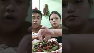 ‼️‼️MUKBANG‼️‼️Adubong Pusit 🐙🦑 with Okra [upl. by Syramad274]