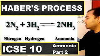 Habers Process  Habers Process for Manufacture of Ammonia  class 10  12  ICSE 10 Chemistry [upl. by Asfah899]