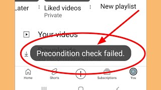 YouTube Fix Precondition check failed Problem Solve [upl. by Ursulette]