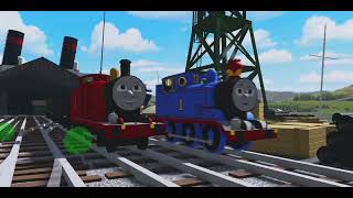 Slippy Sodor  James laughs at Thomas funny funnel [upl. by Jedlicka]