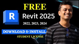 How to Download REVIT 2025 Free  Autodesk REVIT 2025 license for students [upl. by Linc]