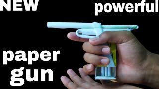 how to make paper pistol gun paper gun  how to make gun with paper and machibox [upl. by Tronna]