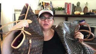 LOUIS VUITTON GM and GOYARD GM REVIEW [upl. by Briny]