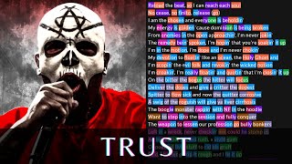 Tech N9ne  Trust  Lyrics Rhymes Highlighted [upl. by Lleval]