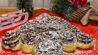 Blätterteig Mohnschnecken  Blätterteig Rezepte Tannenbaum 🌲 [upl. by Afirahs895]