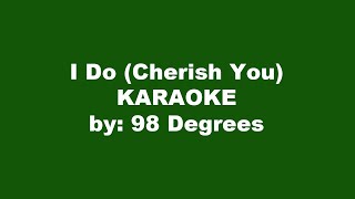 98 Degrees I Do Cherish You Karaoke [upl. by Cadmann]