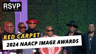 2024 NAACP Image Awards Red Carpet New Edition Tichina Arnold June Ambrose Jayne Kennedy amp More [upl. by Larcher]