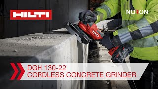 Hilti Nuron DGH 13022 Cordless Concrete Grinder  Features and Benefits [upl. by Ynabla]