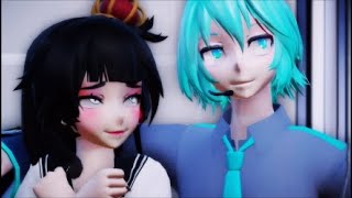 MMD Mikuo flirts with Himedere Chan [upl. by Dorr951]