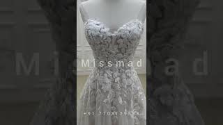 Custom made white wedding gown missmadfashion wedding weddinggown bridetobe chennaifashion [upl. by Lenahs631]