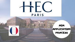 HEC PARIS MIM Application process  Masters in Management  Masters in France [upl. by Saxena]