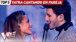 Sebastián Yatras Best DUETS on The Voice [upl. by Erodoeht]