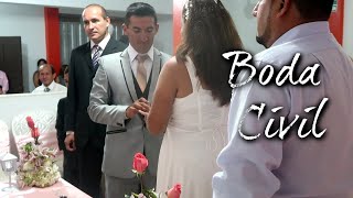 Ceremonia Matrimonio Civil CampJ 👰🏻🤵🏽 Votos Anillos Firma de testigos PARTE 1 [upl. by Keiko]