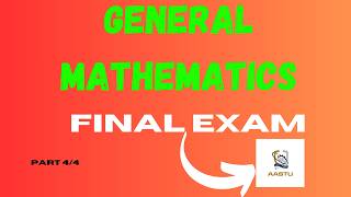 General Mathematics Final Exam Part 4 [upl. by Ogaitnas425]