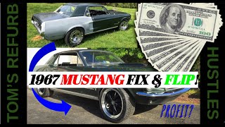 BUYING FIXING AND SELLING A 1967 MUSTANG [upl. by Nahtanha]