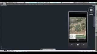 ArcGIS for WPF Drawing on AutoCAD via Windows Phone [upl. by Chu]