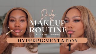 Color Correcting Hyperpigmentation  KingMaliMagic Makeup Tutorial [upl. by Yesnik]