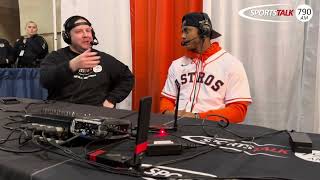 Jeremy Pena Talks Ahead of Astros 2024 Season at Fan Fest [upl. by Llewon19]