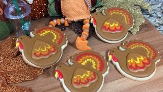 Thanksgiving Turkey CookiesHow To [upl. by Ddene]