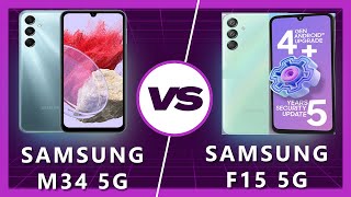 Samsung F15 5G vs Samsung M34 5G Which Samsung Budget King Reigns Supreme [upl. by Sayette886]