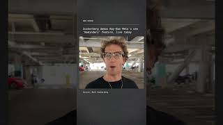 Zuckerberg Shows Off RayBan Meta’s New ‘Reminders’ Feature [upl. by Reace160]