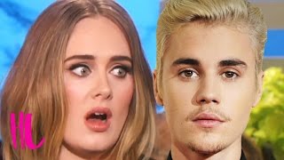 Adele Reveals If Justin Bieber Ruined Her Grammys Performance  VIDEO [upl. by Perzan]