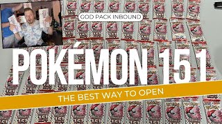 The Best Way to Open Pokémon 151 We Pulled a GOD PACK [upl. by Shaffert620]