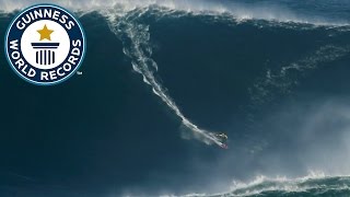 Largest wave surfed  Guinness World Records [upl. by Nagud]