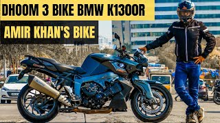 Dhoom 3 BMW K1300R Bike Test Ride  Akrapovic Full System Exhaust Sound [upl. by Solraced475]