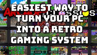 Turn your PC into a retro gaming system Easiest install for consoles arcade and home computers [upl. by Trust683]