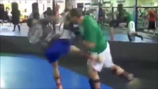 Wanderlei Silva crazy sparring in preparation for Mirko Cro Cop  RIZIN [upl. by Aelaza]