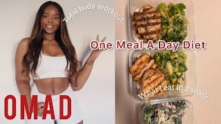 Weight Loss Diaries 7 days of the OMAD DIET What I eat in a week vlog [upl. by Maupin]